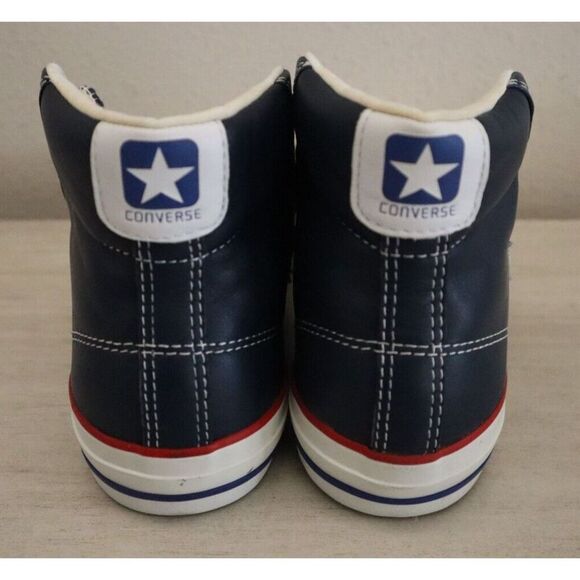 Converse 125495C Men's 4.5 Women's 6.5 Navy/Red Star Player EV Mid Sneakers - Picture 3 of 7